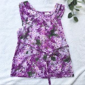 J. Crew Collection Floral Watercolor Top